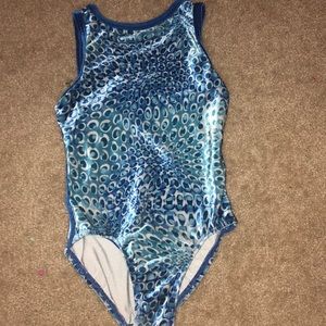 blue velvet leotard